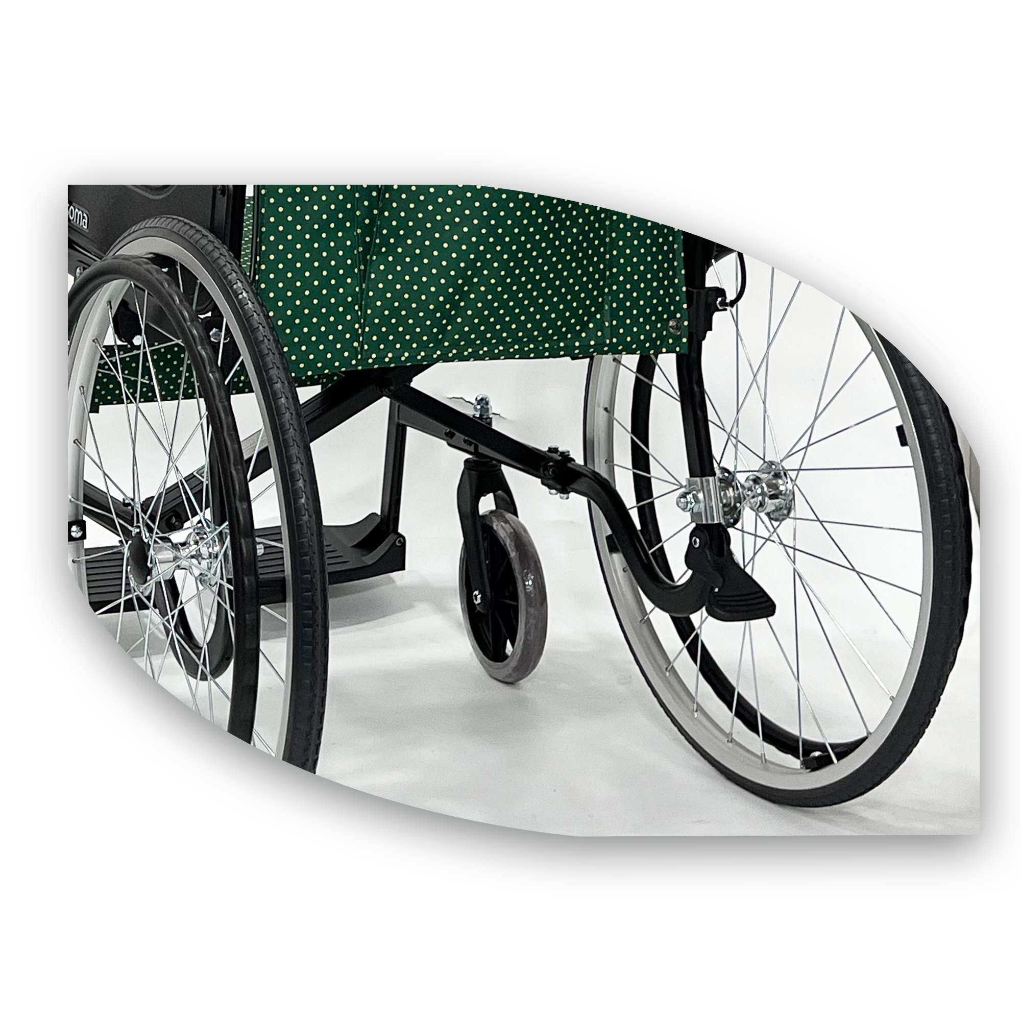 soma standard wheelchair with foldable backrest 18"